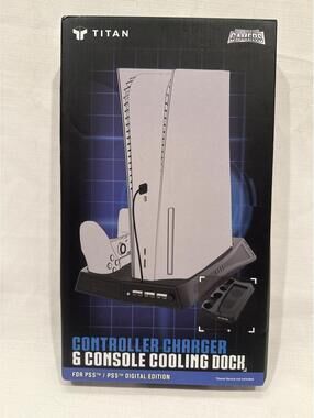 Titan Controller Charger & Console Cooling Dock for PS5 / PS5 Digital Edition